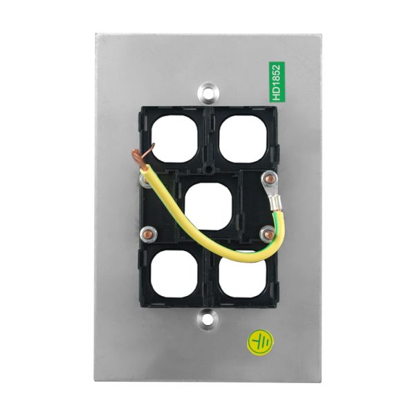 Grid Plate 5 Gang - BLACK - Image 4