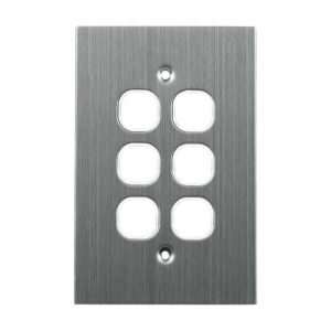 Stainless Steel Grid Plate 6 Gang