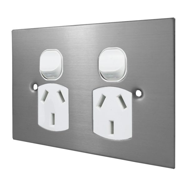 Stainless Steel Double Power Point - Image 2