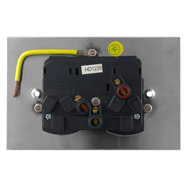 Stainless Steel Double Power Point - BLACK - Image 4
