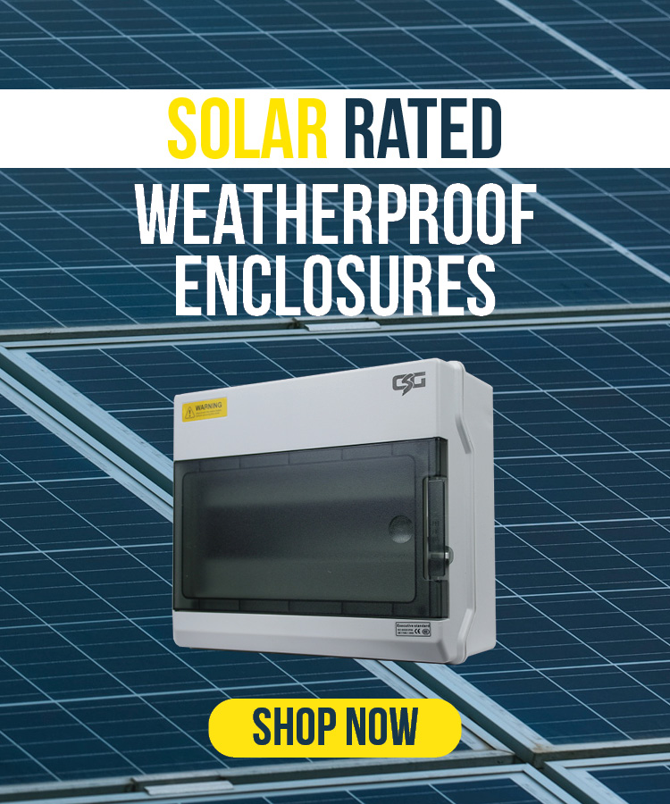 Solar Rated Weatherproof Enclosures Click Here