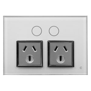 Touch Power Point Double 10A 250V | I-TOUCH Home Automation