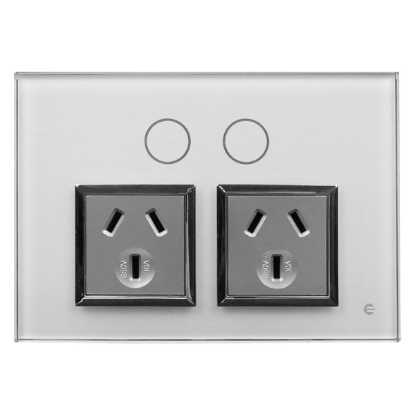 Touch Power Point Double 10A 250V | I-TOUCH Home Automation