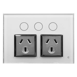 Touch Power Point Double + Extra Switch | I-TOUCH® Home