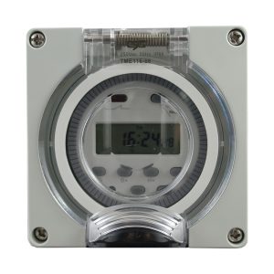 Weatherproof Electronic Timer IP66 24 Hr Weekly Programmable