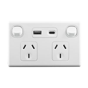 Double USB Power Point Type A + Type C