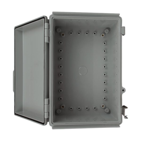 IP65 Weatherproof Enclosure 300 x 200 x 130mm Grey Hinged Cover - Image 4