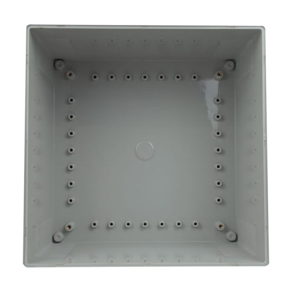 IP65 Weatherproof Enclosure 300 x 300 x 180mm Grey Hinged Cover - Image 4