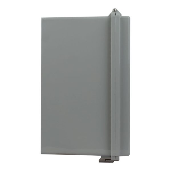 IP65 Weatherproof Enclosure 300 x 300 x 180mm Grey Hinged Cover - Image 3